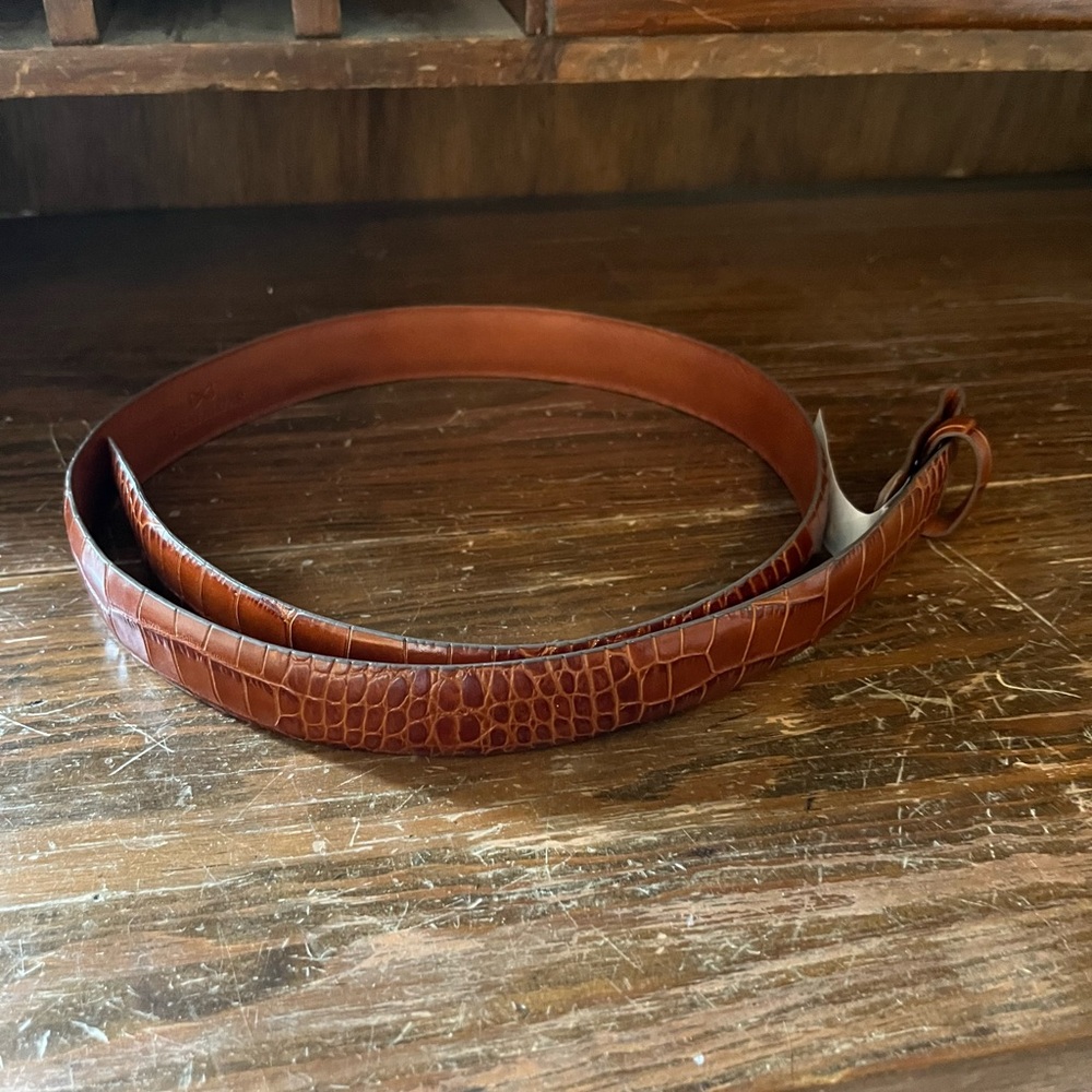 Trafalgar Men’s Crocodile Belt - Brand New